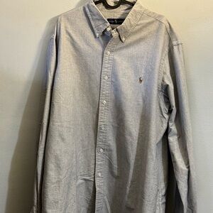 Ralph Lauren Men's Gray Button Down Shirt